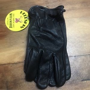 Motorcycle gloves deerskin leather Men's Medium Unisex